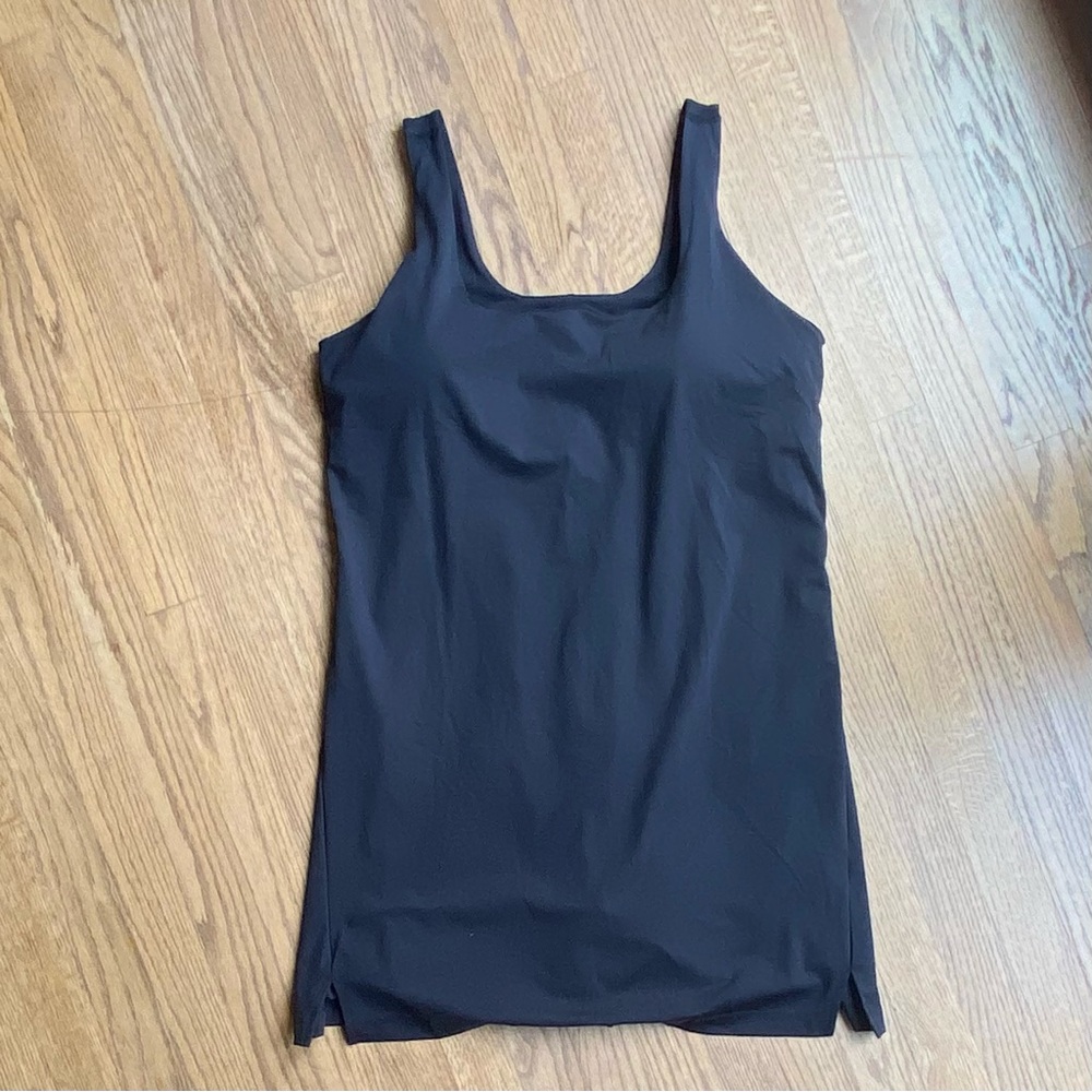 OLD NAVY PowerSoft Square-Neck Athletic Dress Black NWT size XL Petite